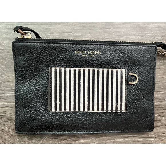 Henri Bendel Black Leather Clutch - Picture 2 of 8